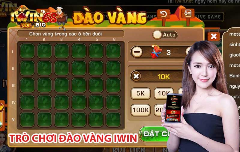 Mini Game Đào Vàng IWIN